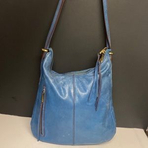 HOBO Vibrant Blue Leather Shoulder Bag